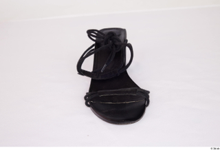 Sutton Clothes  331 black strappy flat heeled sandals casual…